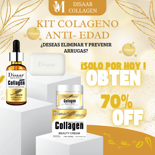 Kit de Colágeno Disaar (Crema + Aceite + Jabón) - ¡RENUEVA EL CUIDADO DE TU PIEL! 😍
