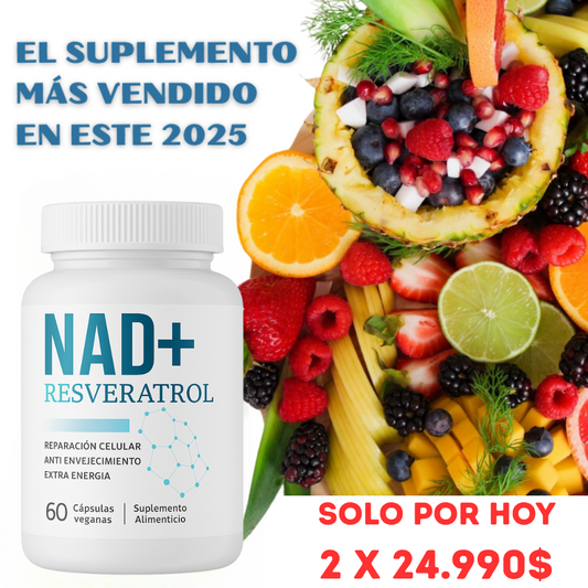NAD+RESVERATROL® - EL SECRETO PARA UNA VIDA PLENA🍇 😱OFERTA EXCLUSIVA😱