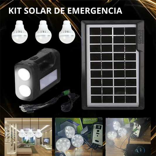 Kit Solar de Emergencia - ¡NO SUFRAS MAS POR ELECTRICIDAD!